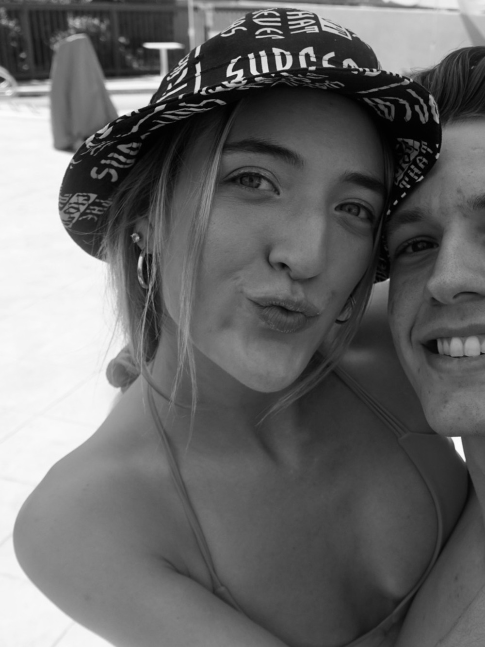 Supreme Black Logo Bucket Hat